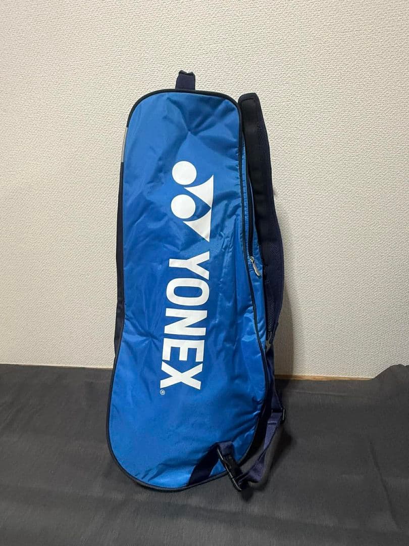 【期間限定】YONEX ラケットバッグ ブルー ショルダー付き 状態良好