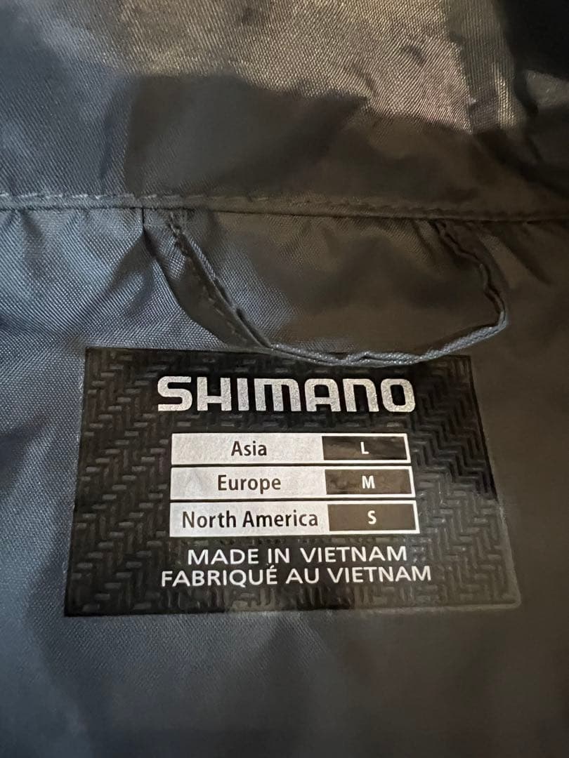 美品！シマノ　レインウェア　上下セットＬ
