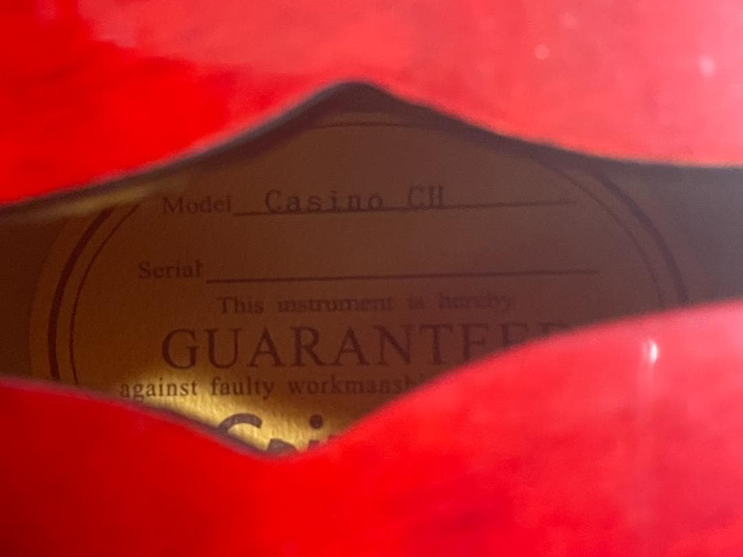 Epiphone casino チェリー(2)