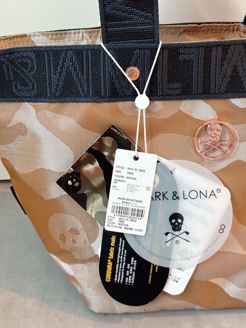 新品 ☆ MARK&LONA カートバッグ ラウンド トート マーク&ロナ 正規