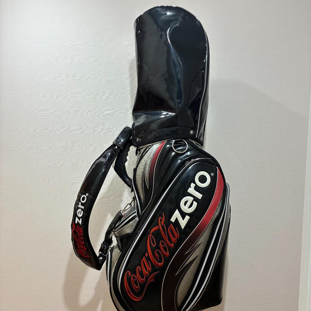 美品 希少 ゴルフ キャディーバッグ メンズ コカコーラゼロ CocaCola