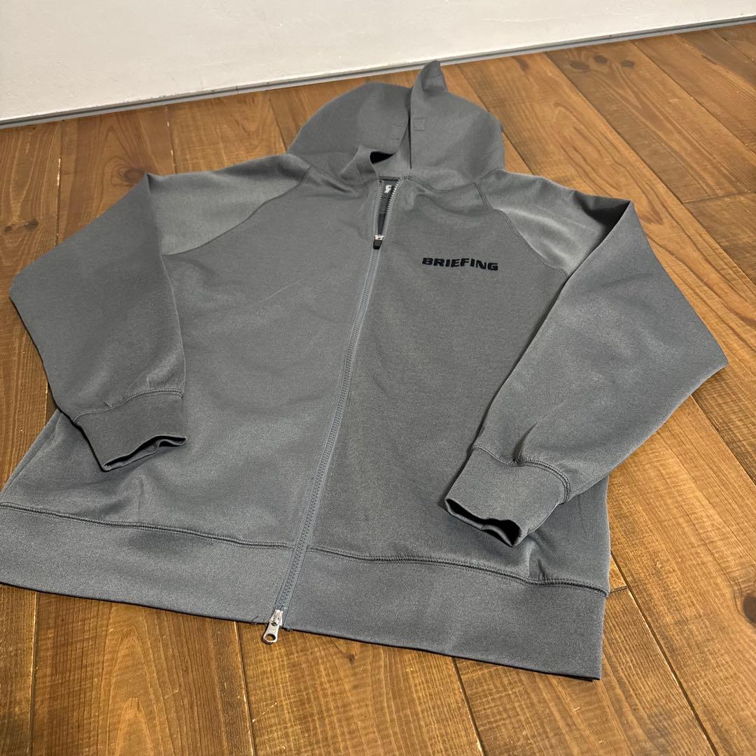 美品　ブリーフィング ジップパーカー　Lサイズ　グレー　XL
