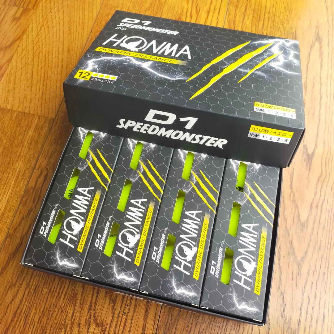 ※まさまさ※ ホンマD1スピードモンスター ゴルフボール4箱
