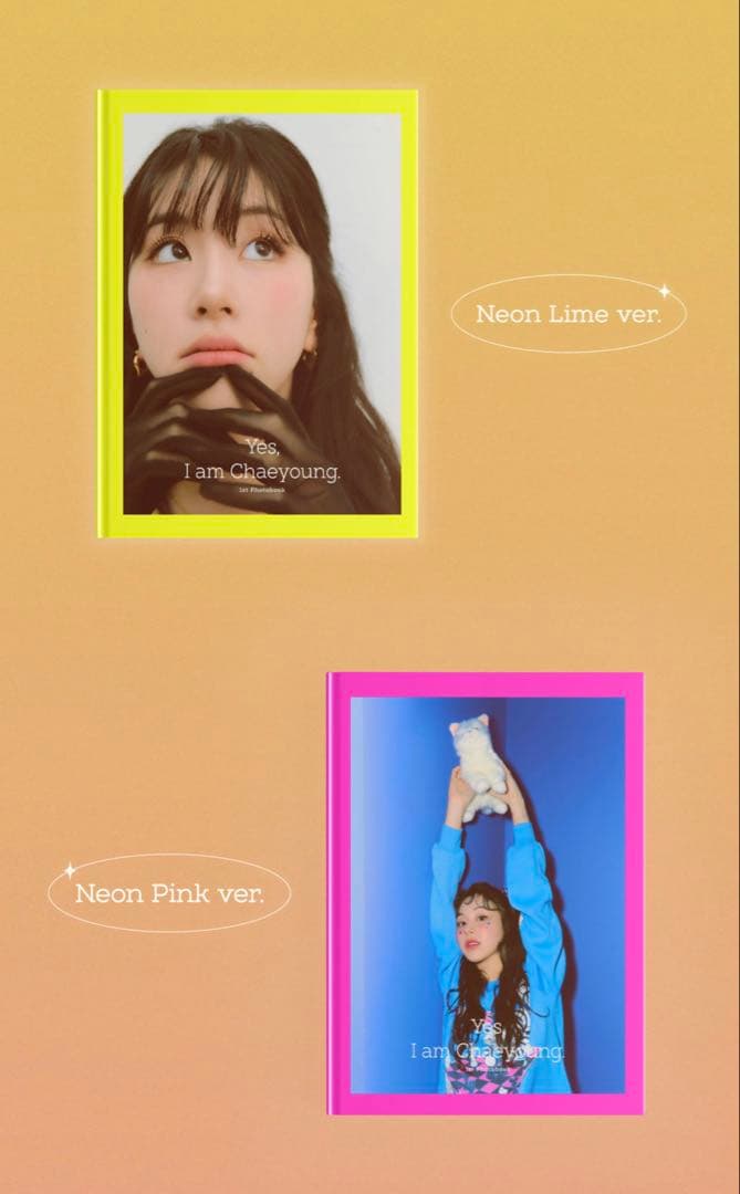 TWICE チェヨン 写真集2種 「Yes, I am Chaeyoung」