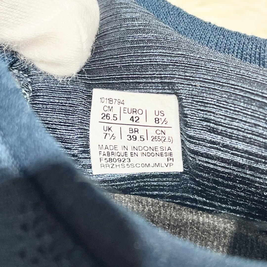 極美品☆アシックス ゲルニンバス26 ブルー 26.5㎝ ランニング ジョギング