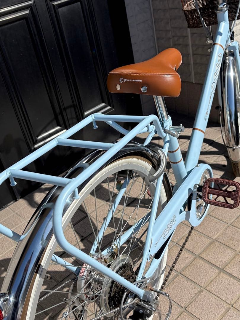 子供　自転車　6段　esse 24インチ　水色