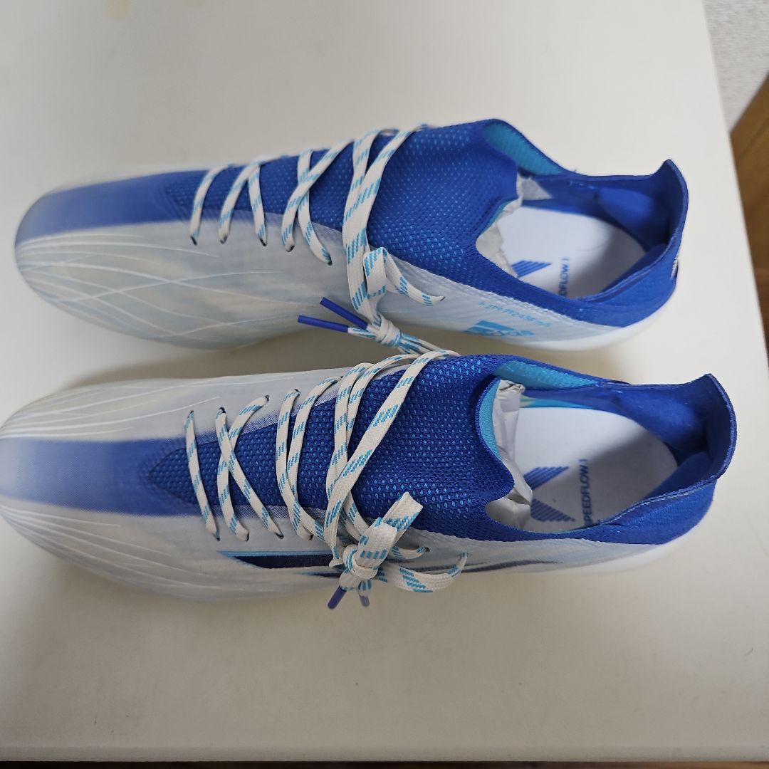 adidas サッカーシューズ ホワイト/ブルー