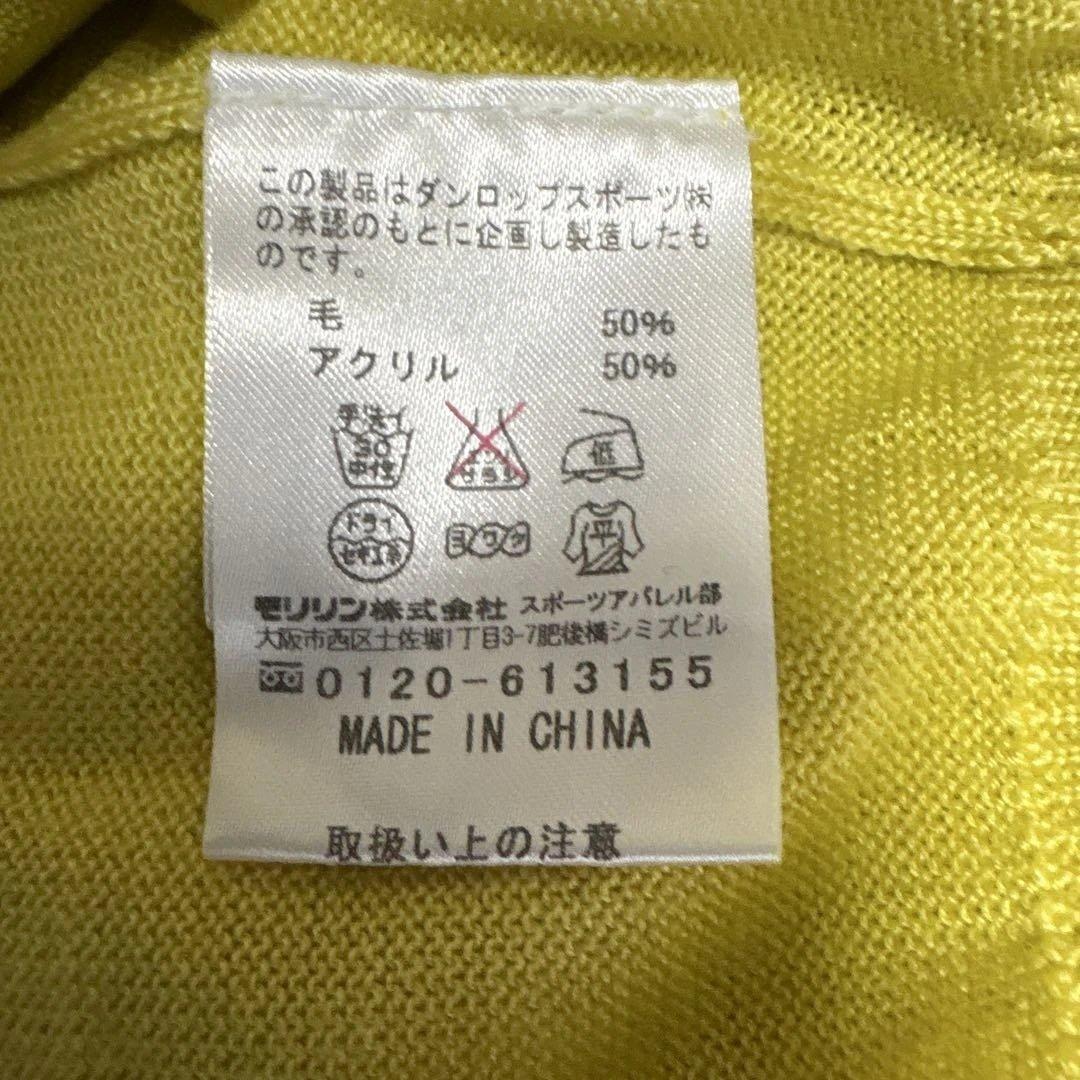 スリクソン松山英樹プロ着用モデル ハーフジップセーター イエロー3L