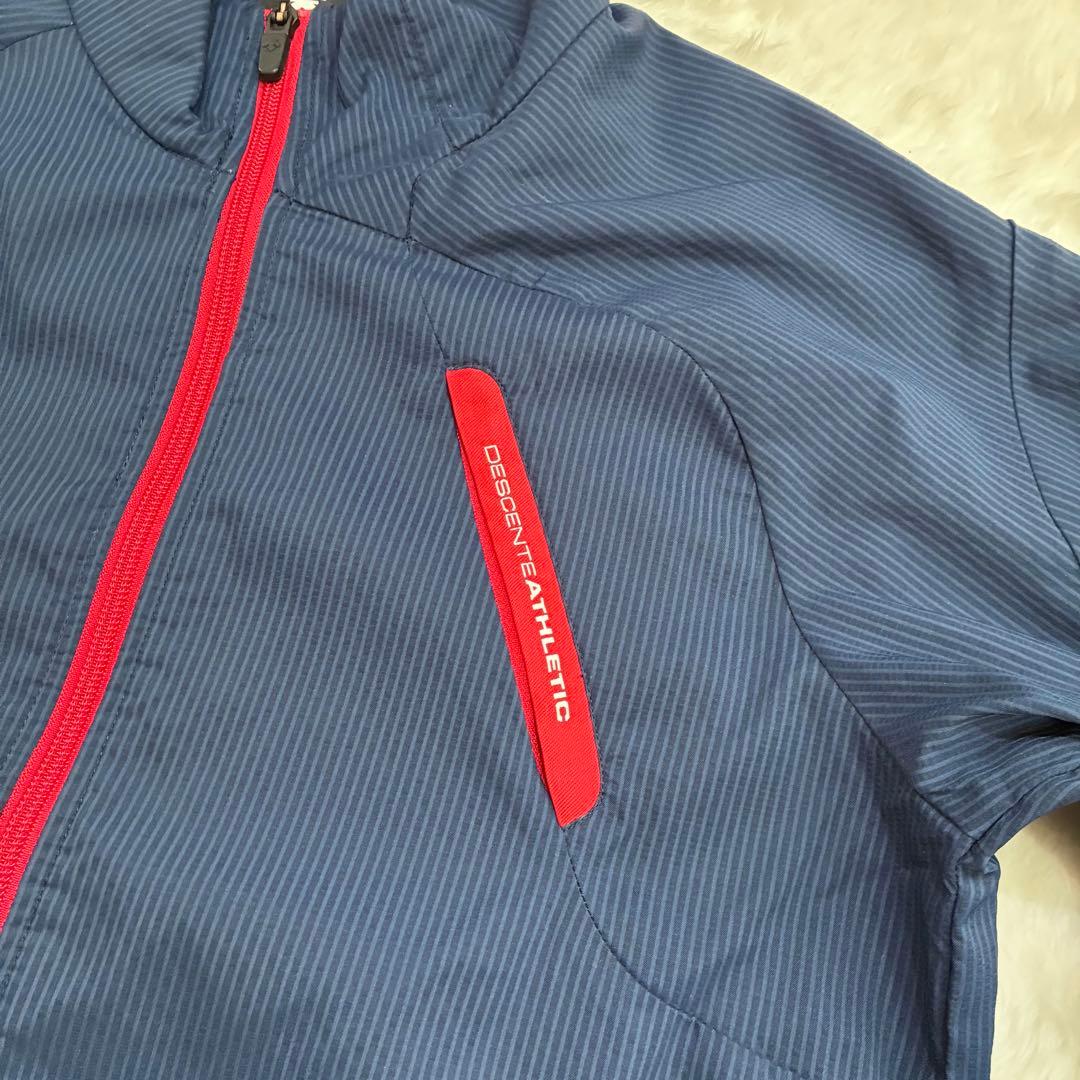 DESCENTE　デサント　ナイロン上下セット　ネイビー　Lサイズ