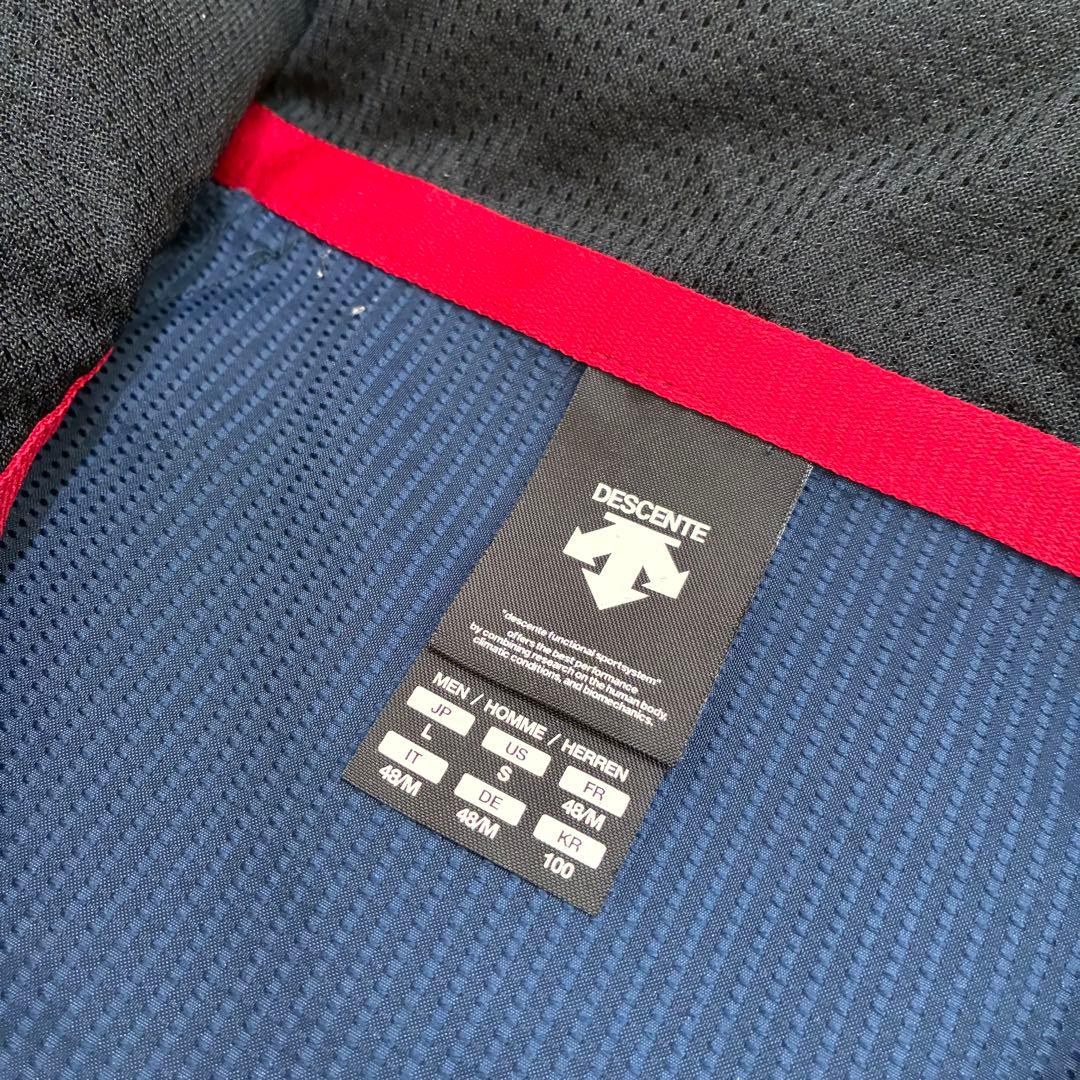 DESCENTE　デサント　ナイロン上下セット　ネイビー　Lサイズ