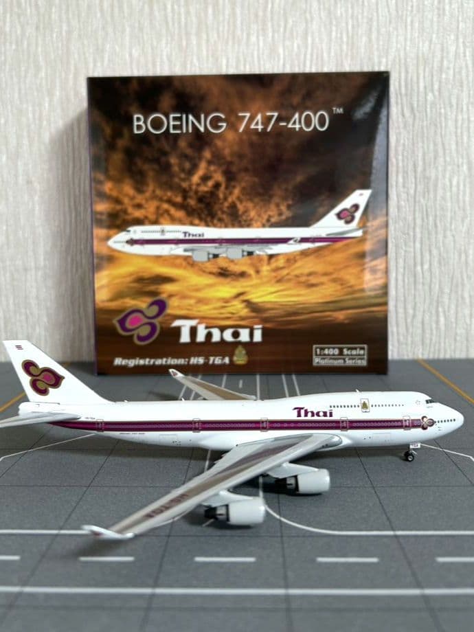♪︎Boeing 747-400 タイ航空 ジャンボ 1/400スケール