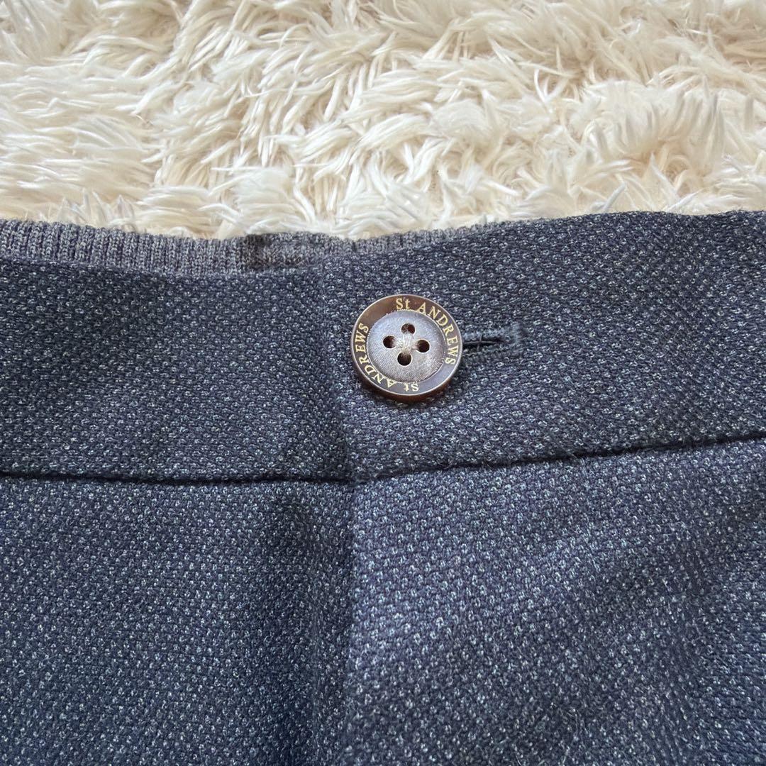 美品　セントアンドリュース　裏ボアゴルフパンツ　M デニムカラー　Dカン　ロゴ