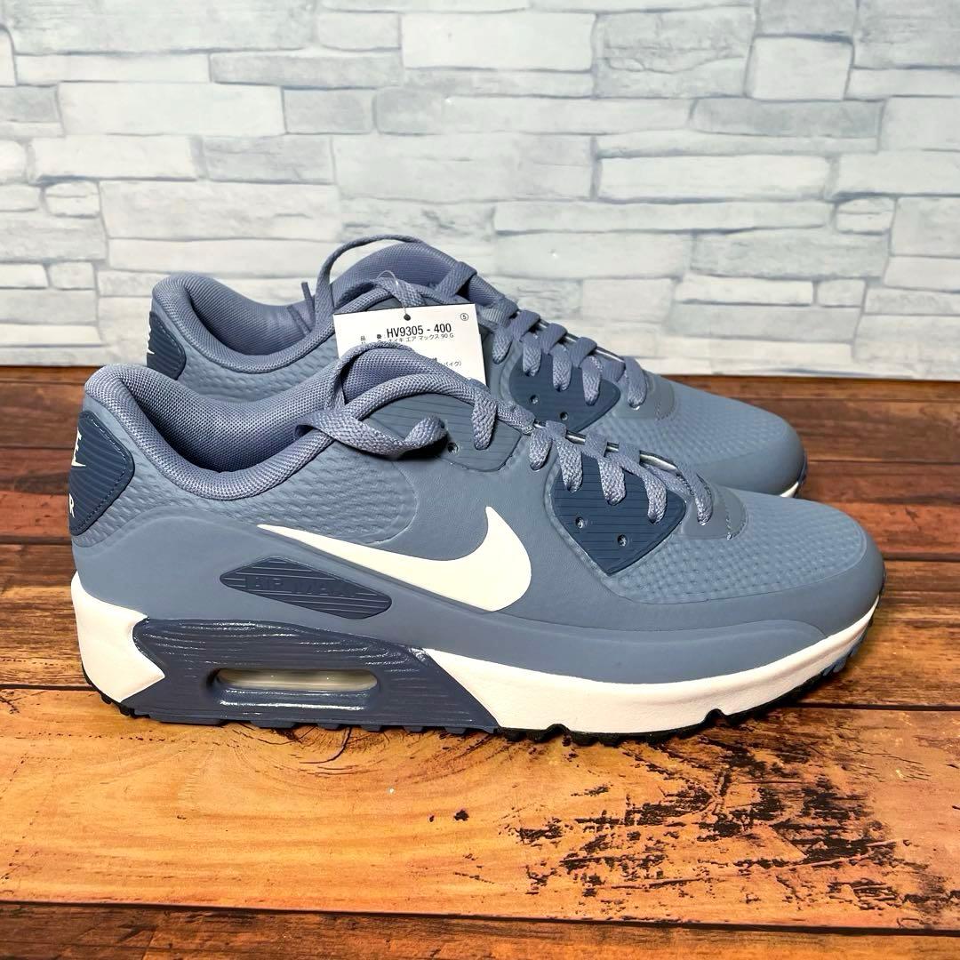 【箱付き新品】ナイキ エアマックス 90 ゴルフ ブルー 27 NIKE