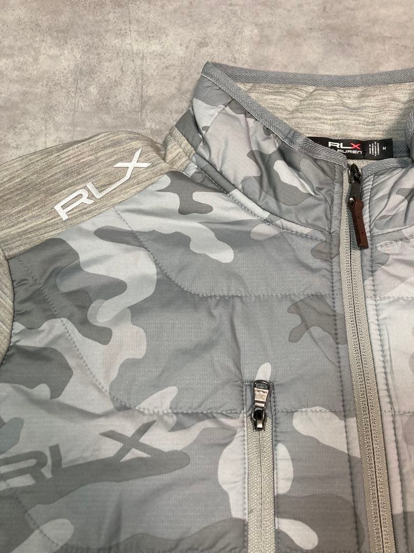 RLX ラルフローレン ゴルフジャケット グレーカモフラージュ