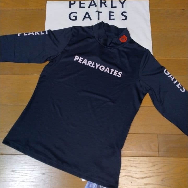 ⭐新品⭐未使用⭐パーリーゲイツ⭐長袖⭐モック⭐濃紺⭐S⭐