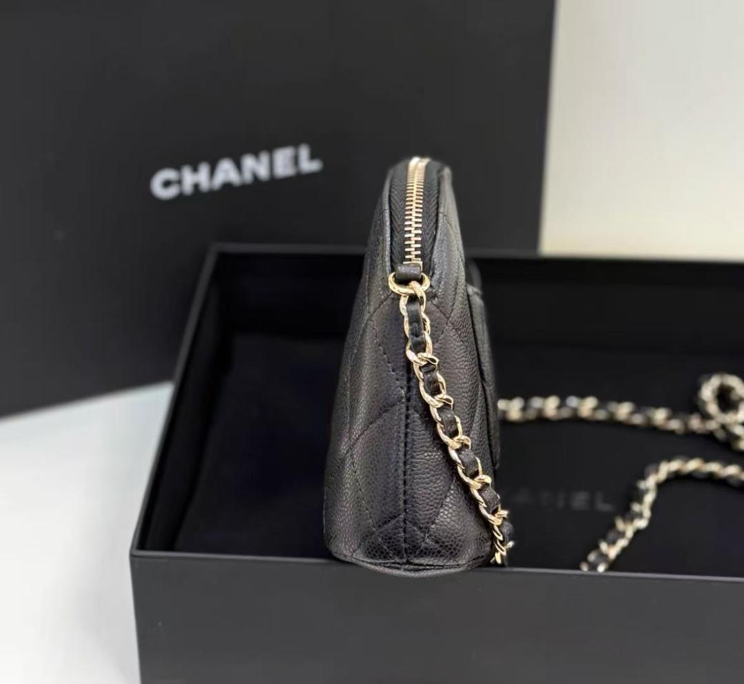 VIP顧客 【非壳品】ブラックレザー ショルダーバッグ