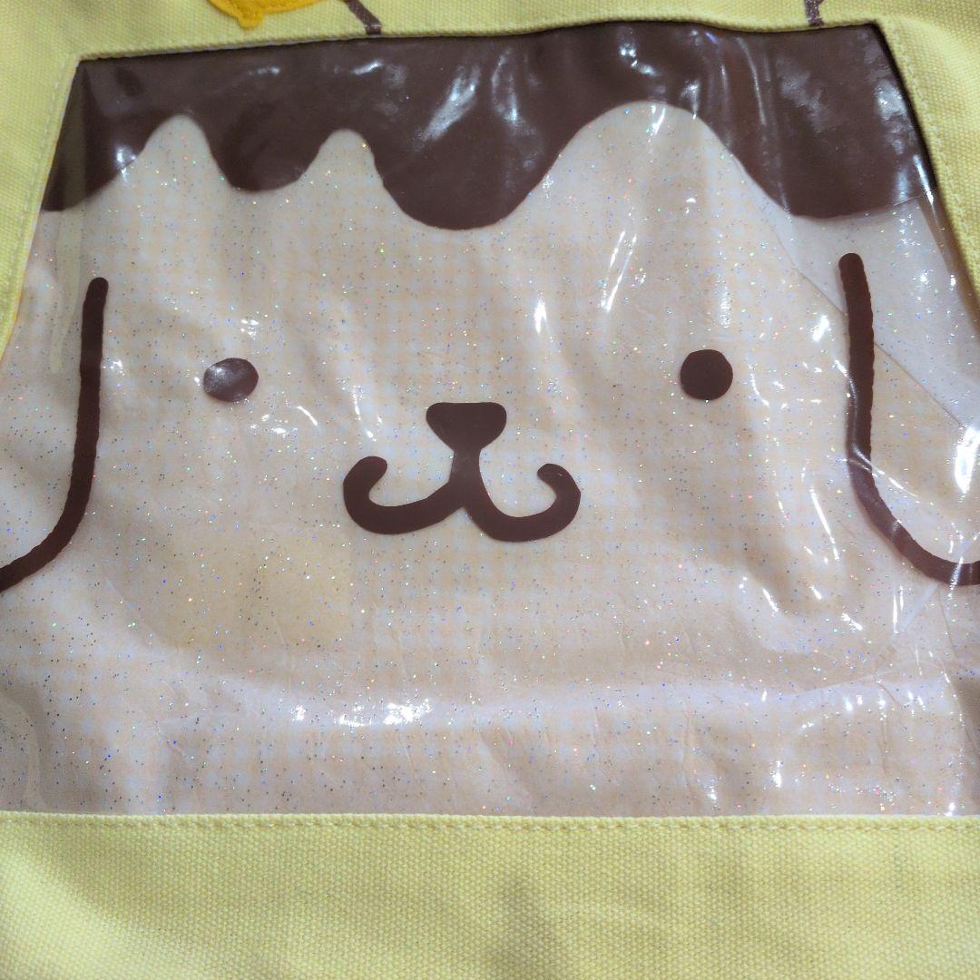 サンリオ　ポムポムプリン窓ポケットトート　マスコット　バッグ
