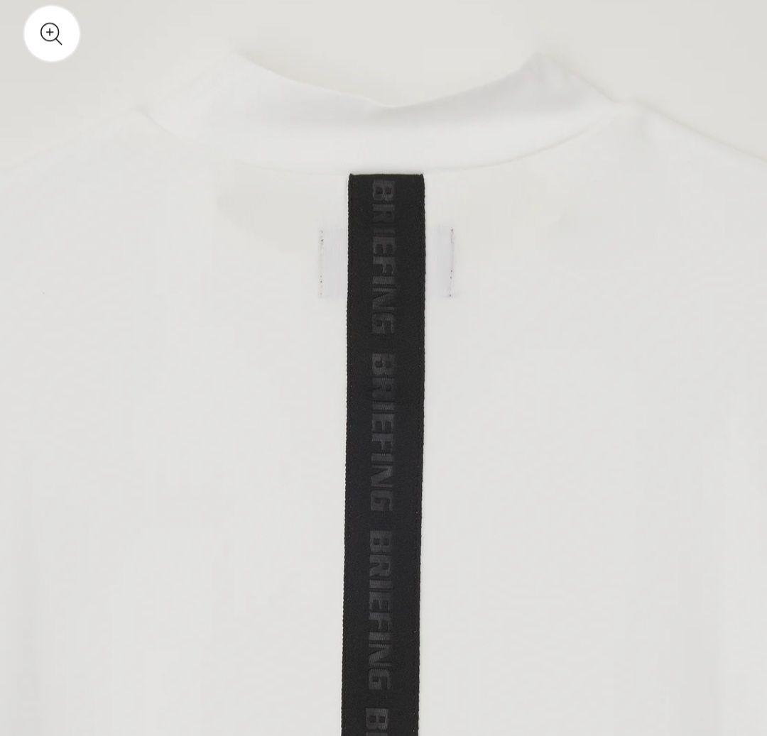 BRIEFING BACK LOGO LINE HIGH NECK モックネック