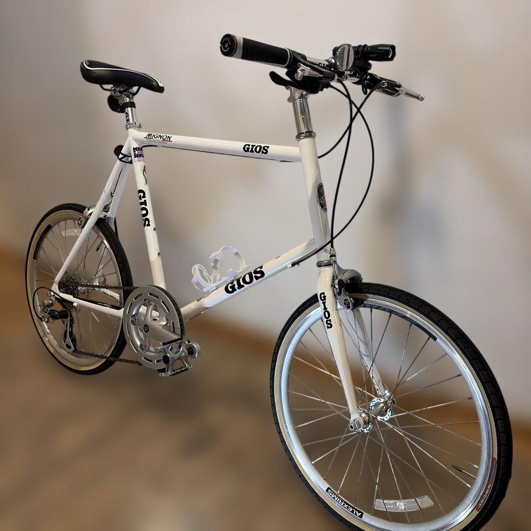 GIOS MIGNON ホワイト ミニベロ　510 手渡し