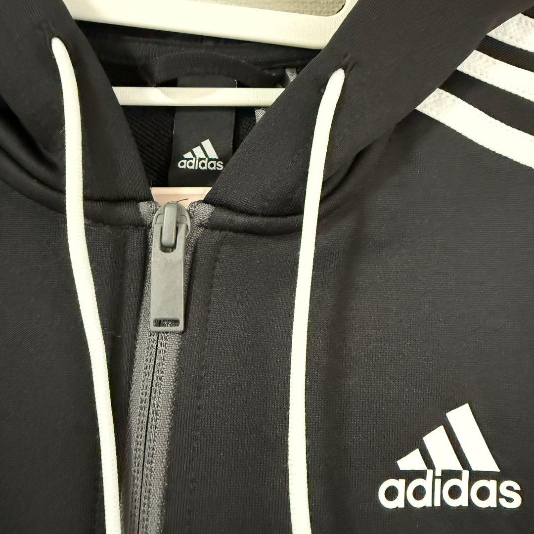 adidas ジャージ上下セット レディース M セットアップ ブラック 新品