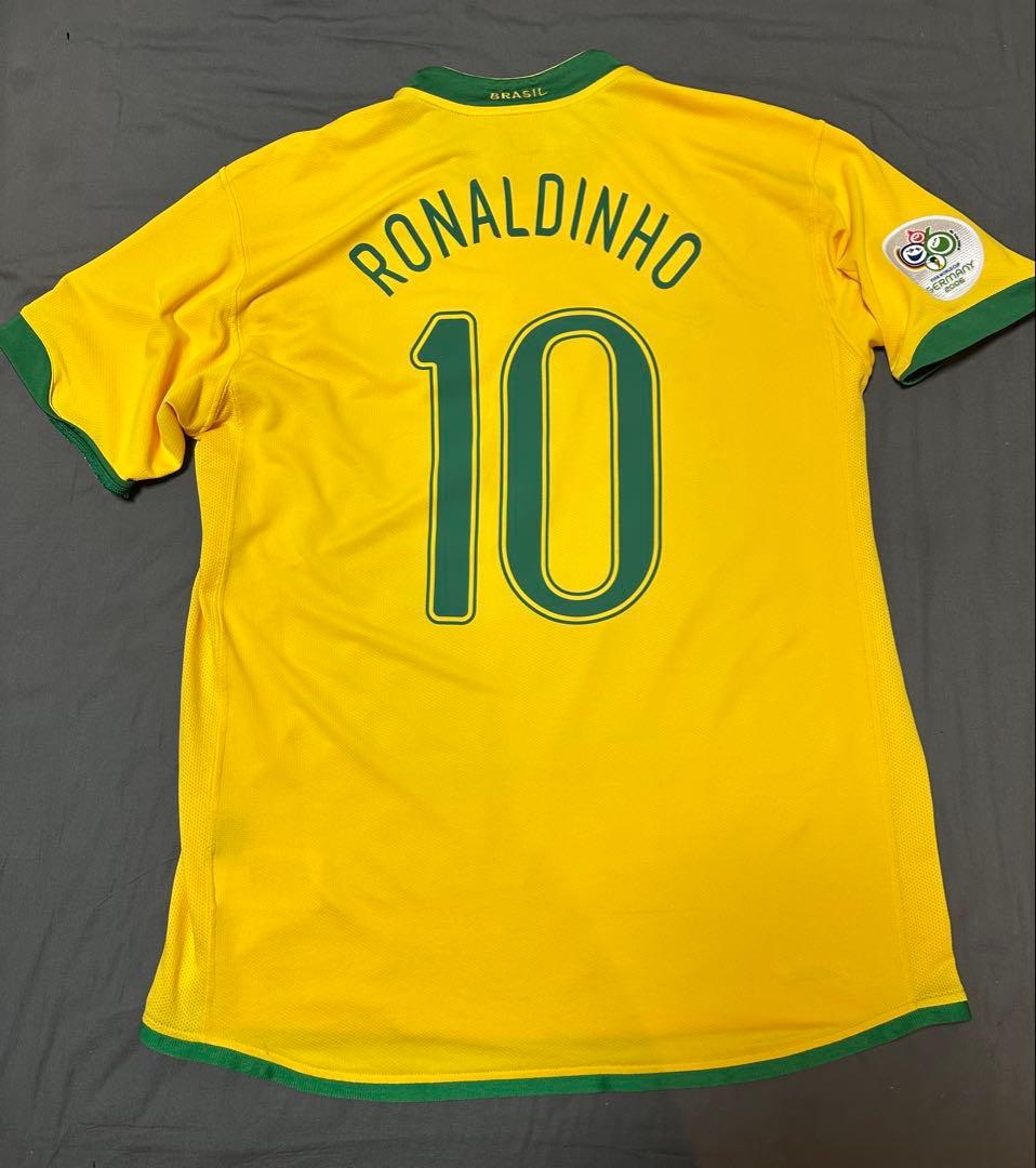 正規品2006年ブラジル代表　ユニフォーム ロナウジーニョ　Lサイズ