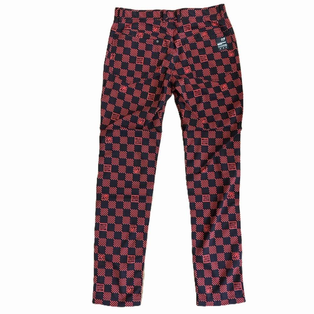 新品　マスターバニー　MBE　パーリーゲイツ　ストレッチゴルフパンツ　チェック柄