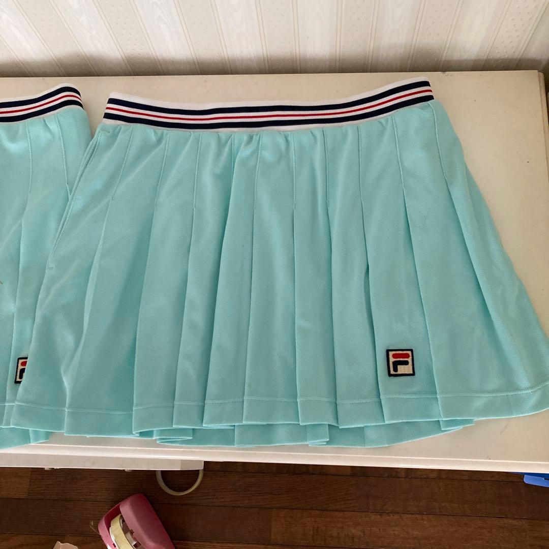 FILA 水色 プリーツスコートM2枚セット