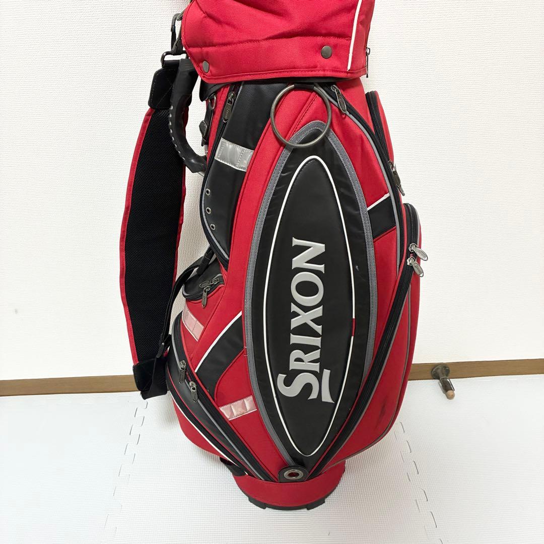 SRIXON スリクソン キャディバッグ 赤 ゴルフバッグ メンズ
