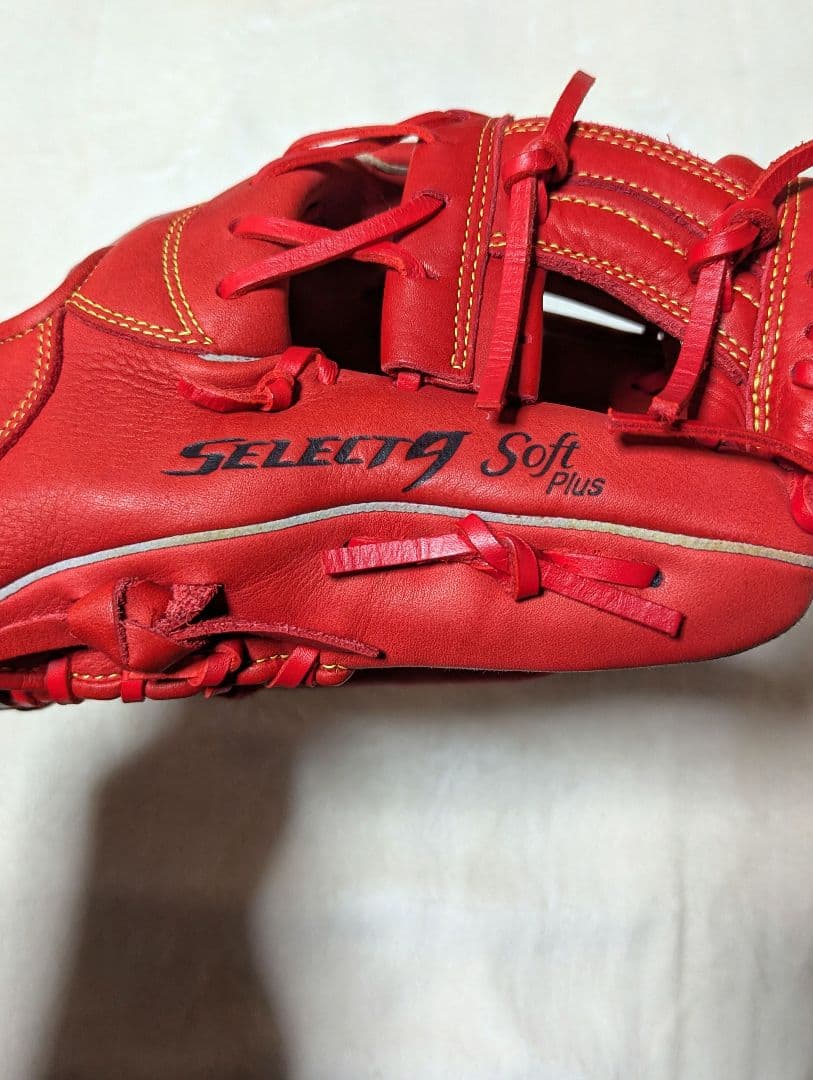 Mizuno SELECT9 Soft Plus 軟式グローブ レッド