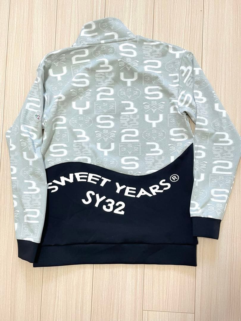 【定価2.3万】SY32 ゴルフ ジャガード ハーフジップ L 総柄