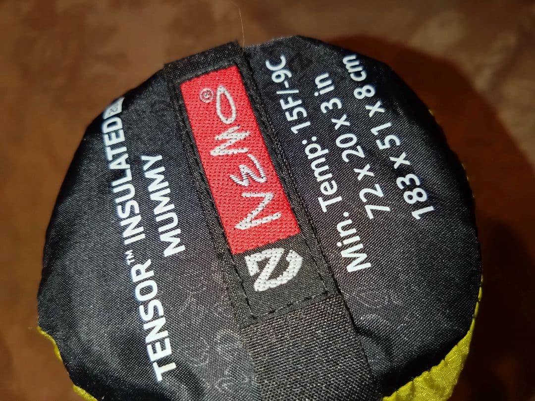 NEMO TENSOR 20R MUMMY 寝袋