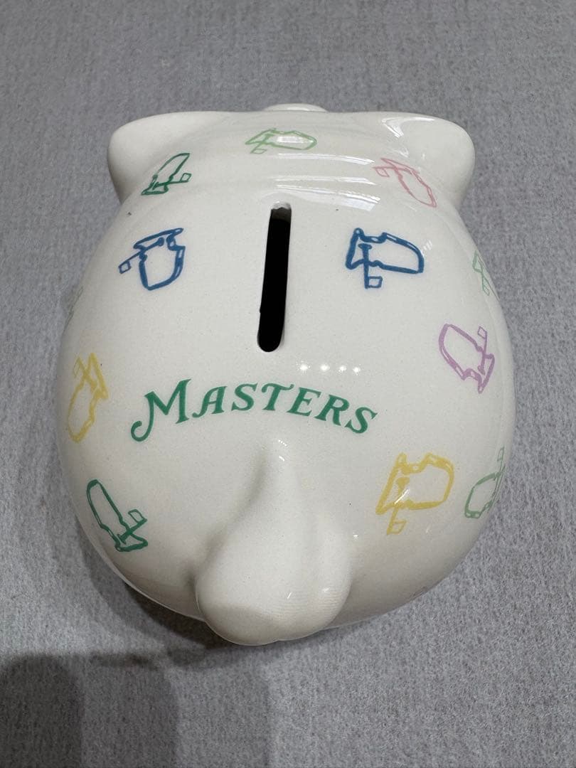 最終値下げ　レア品　マスターズ　陶器製貯金箱