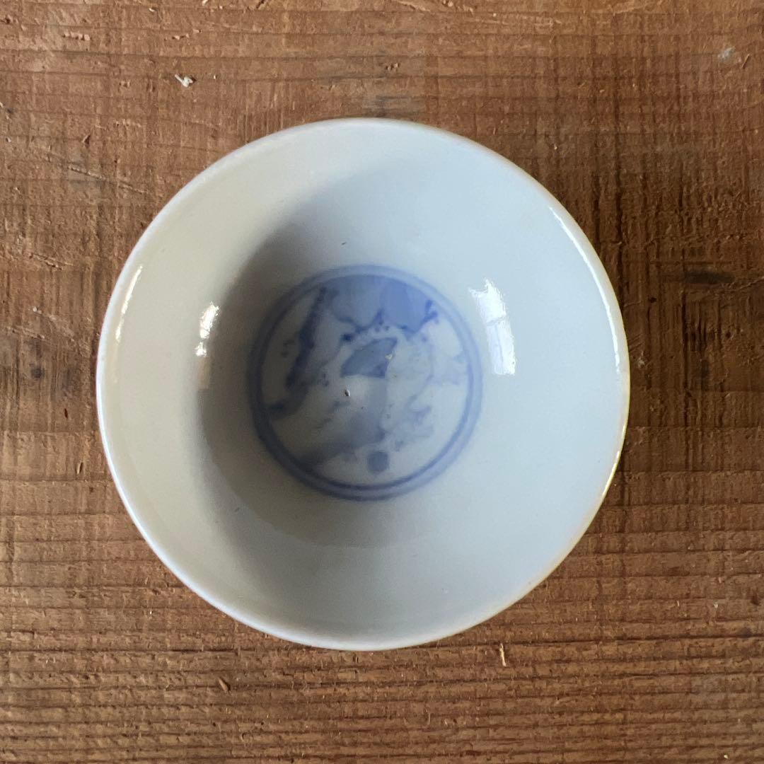 実家整理　古い煎茶碗五客
