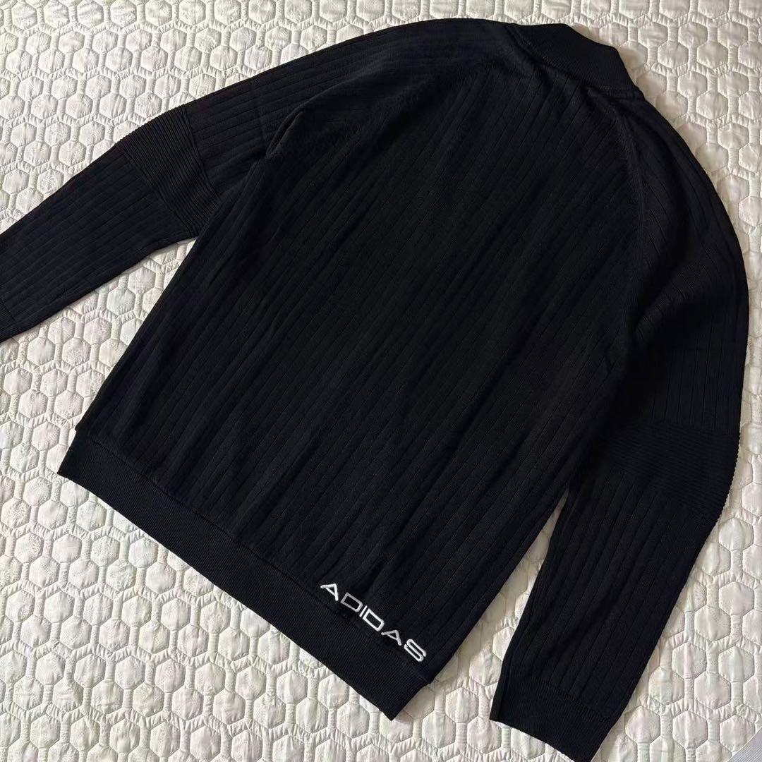 L即日発送新品23100円アディダスゴルフ/メンズ/防風セータージャケット/黒