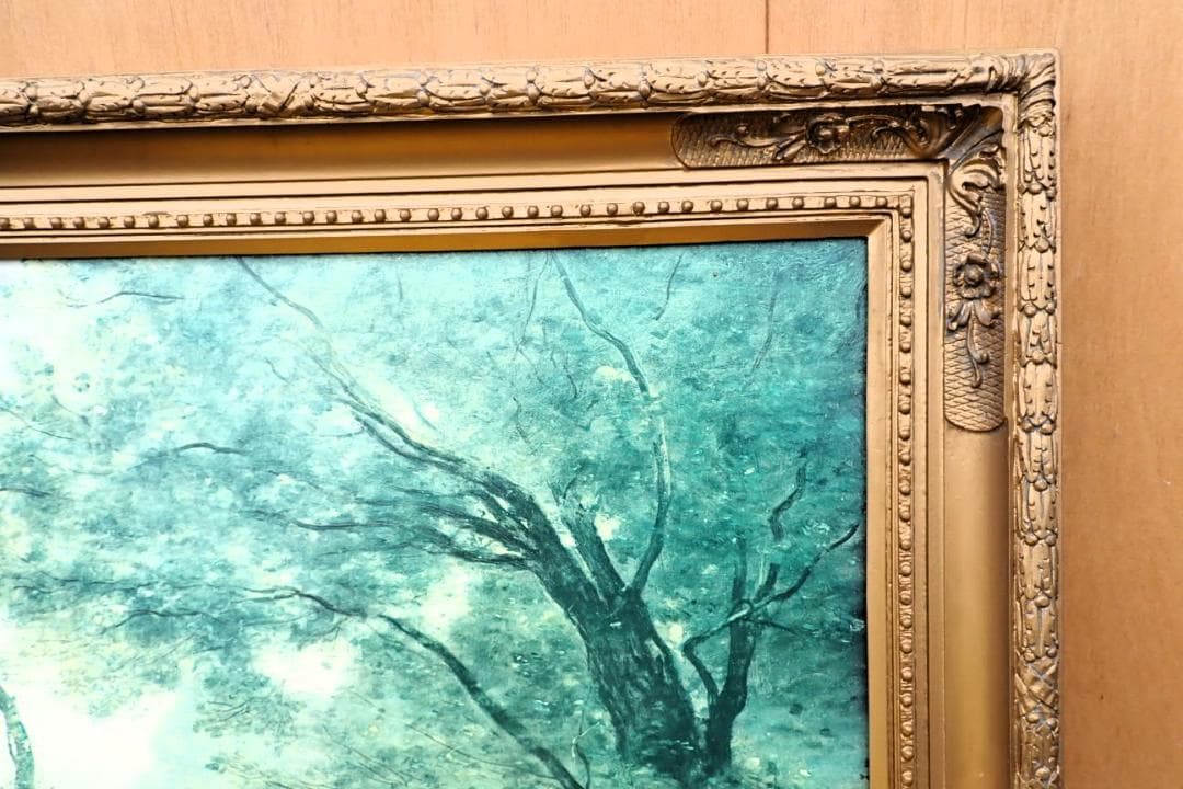 コロー「モルトフォンテーヌの想い出」複製画 額装 絵画 西洋美術 フランス