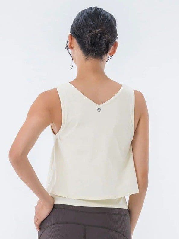 【新品】SUKALA カップ付きフレアタンクトップ ペールイエロー M
