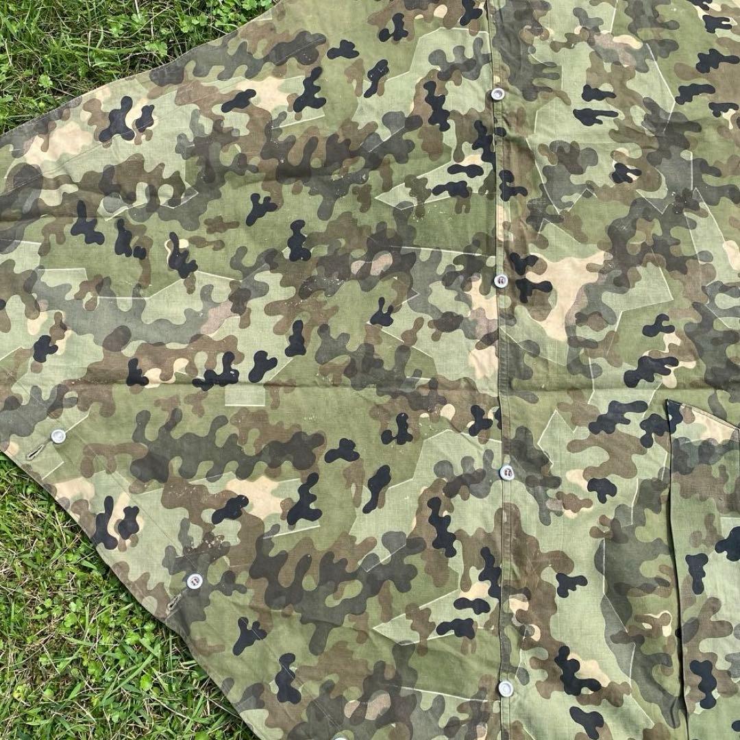 【超レア】ドイツ　軍幕　収納袋付　アメーバカモ　パップテント　ハーフ　１枚