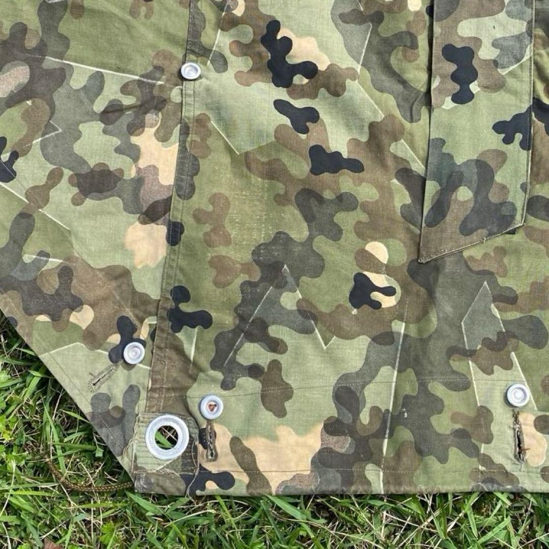 【超レア】ドイツ　軍幕　収納袋付　アメーバカモ　パップテント　ハーフ　１枚