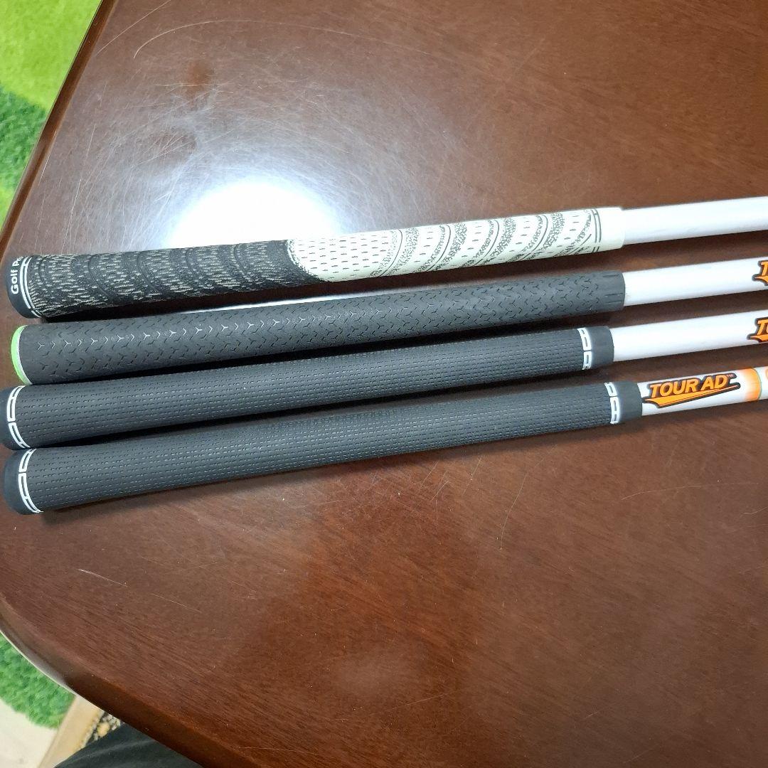 TOUR AD グラファイトシャフト 4本セット　タイトリストスリーブ付き