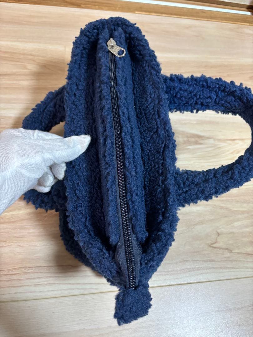 ジャックバニー　ドラえもん　カートバッグ　ボア　ネイビー　完売品