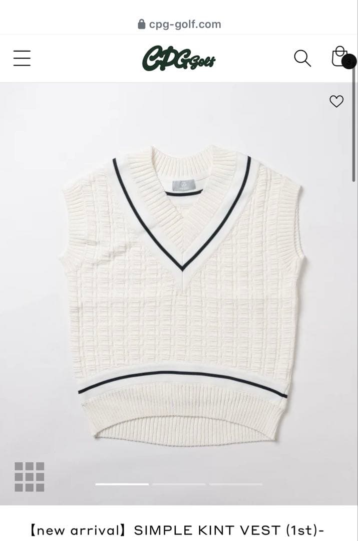 レディースウェア CPG Golf SIMPLE KINT VEST