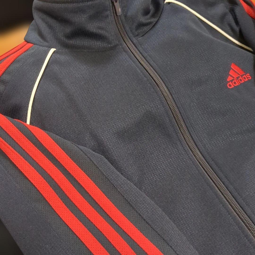 adidas ネイビー/レッド ジャージ/ハーフパンツセット XL 未使用近い！
