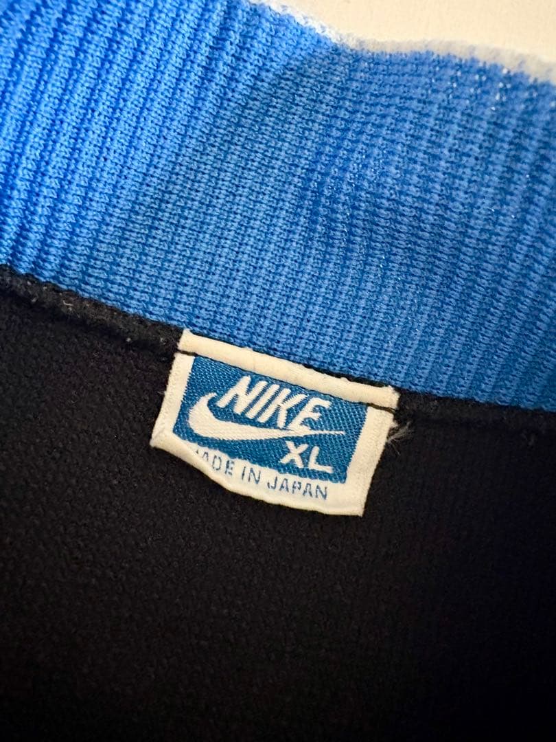 【希少80s】OLD NIKE ナイキ トラックジャケット　ジャージ　黒　XL