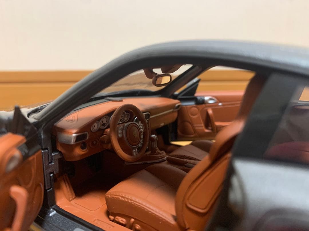 ポルシェ911ターボ ミニカー グレー