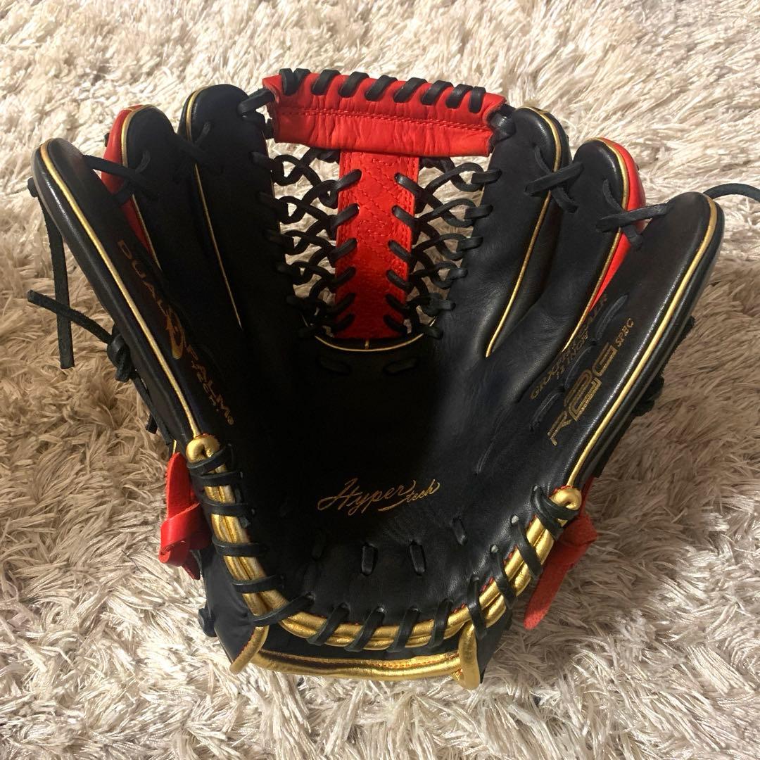 野球グローブ　Rawlings 両利き用グローブ 黒赤【両利き用】ローリングス