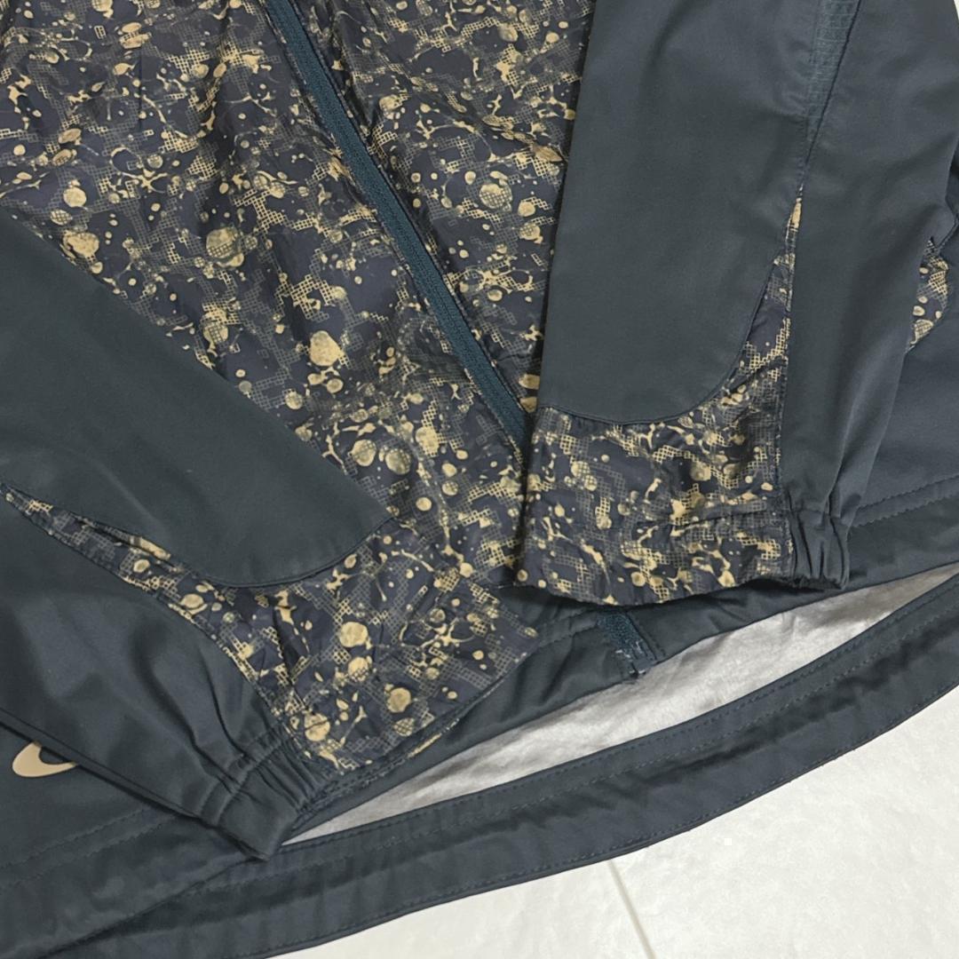 OAKLEY オークリー 迷彩 切替 トップスジップシャツ ダークグレー系 M