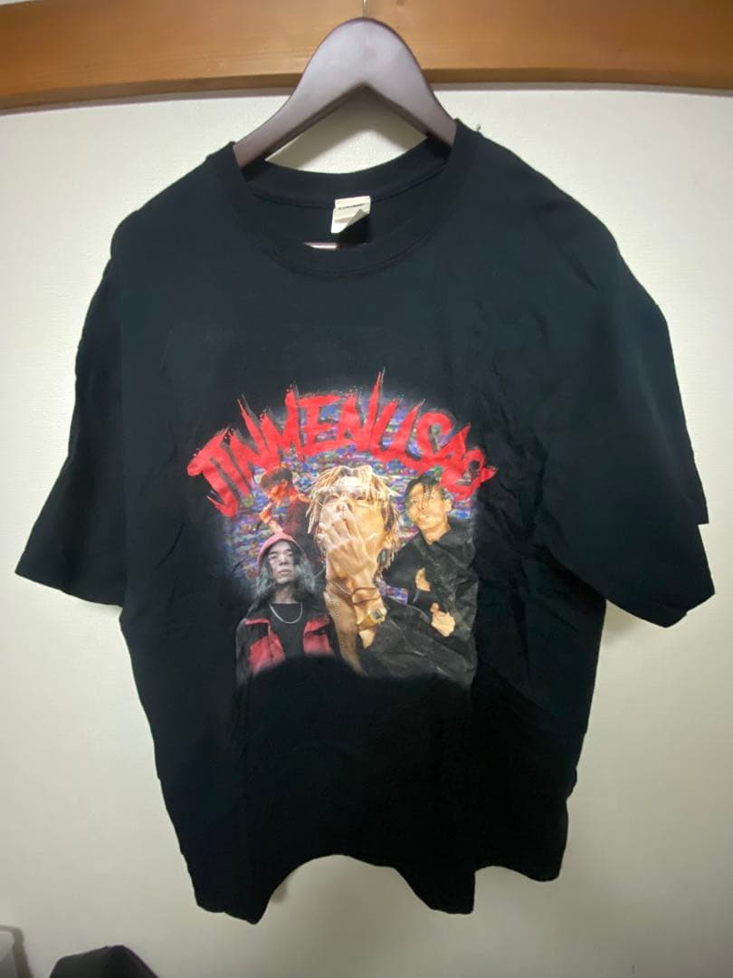 Jinmenusagi ジメサギXL ブラック Tシャツ グラフィックプリント