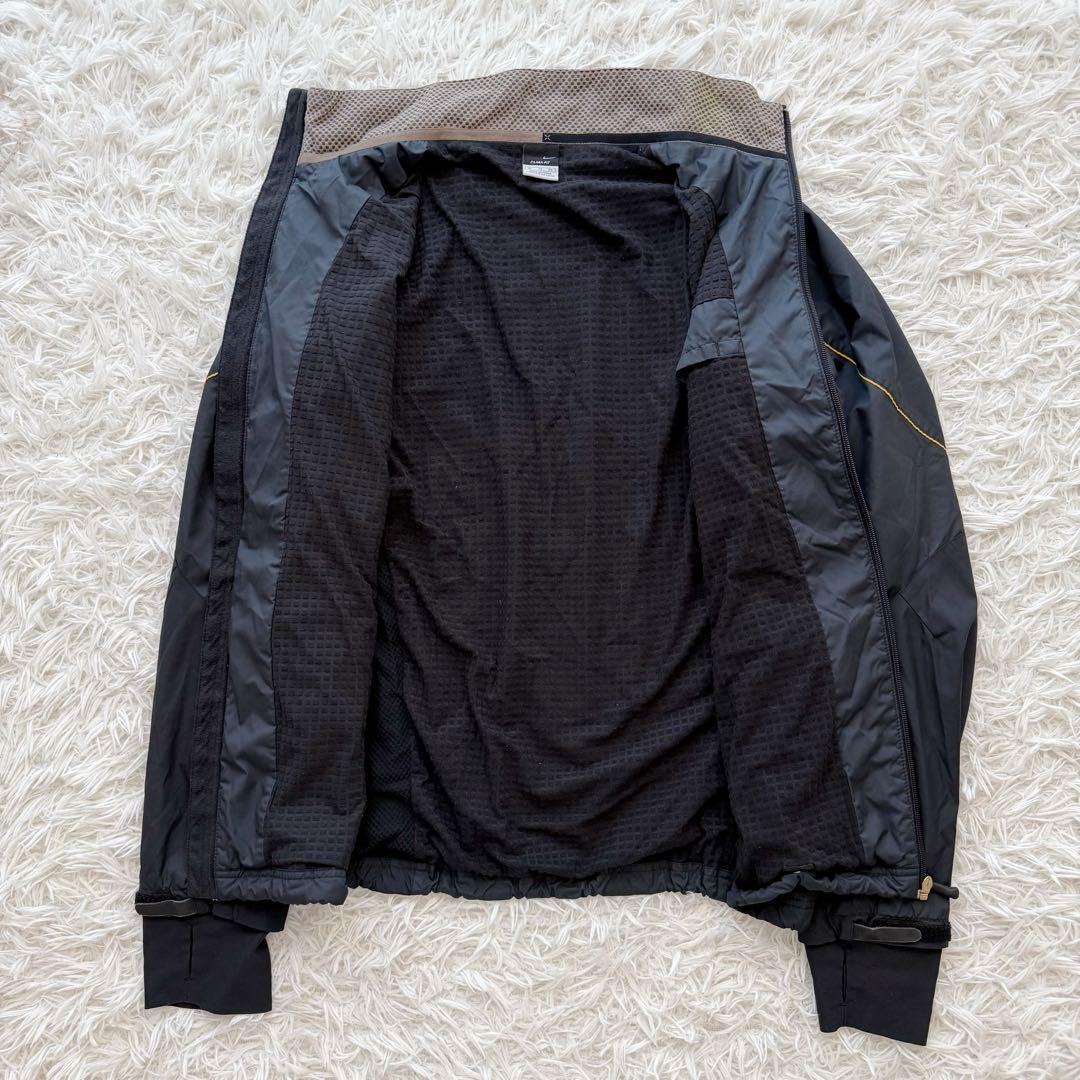 ナイキ ジャージ セットアップ ナイロンジャケット パンツ 黒金Y2K XL/L