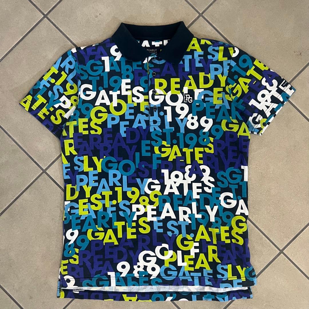 Pearlygates パーリーゲイツ　セットアップ　総柄　シャツ　ハーフパンツ