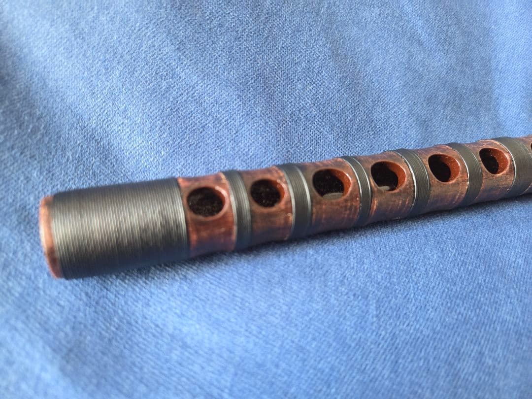 龍笛　煤竹調合竹・紐巻